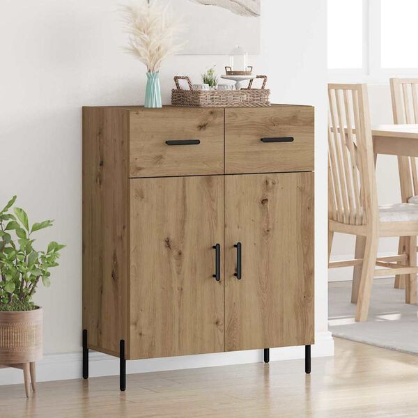 vidaXL Sideboard Artisan-Eiche 69,5 x 34 x 90 cm Holzwerkstoff
