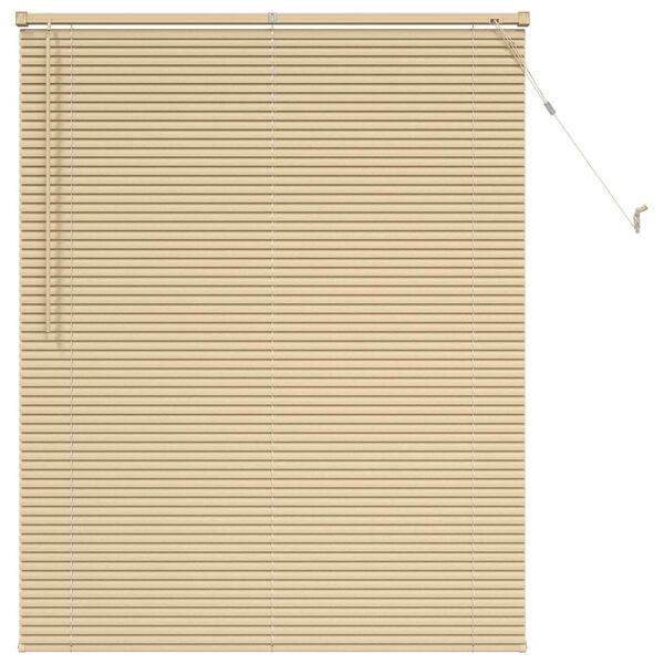 vidaXL Venetianer Jalousie Hellbraun mit Muster 150 x 120 cm PVC