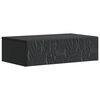 vidaXL Wandmontierter Beistelltisch Schwarz 87,5 x 34,5 x 17 cm