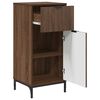 vidaXL Badezimmerschrank mit Tür Braun Eichen-Optik 39,5 x 36 x 88 cm
