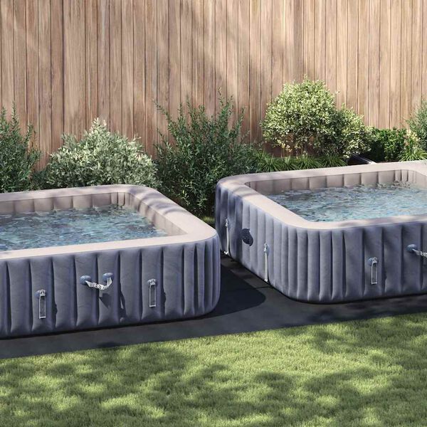 vidaXL Bodenfolie für Pools Schwarz 750 x 372 cm Polyester-Geotextil