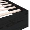 vidaXL Massivholzbett ohne Matratze Schwarz 75x190 cm