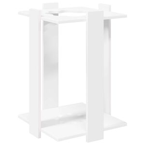 vidaXL Billardqueue-St&auml;nder Holzwerkstoff 42 x 43 x 60 cm Wei&szlig;