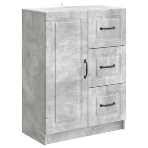 vidaXL Sideboard Betongrau 66 x 34,5 x 87 cm Holzwerkstoff