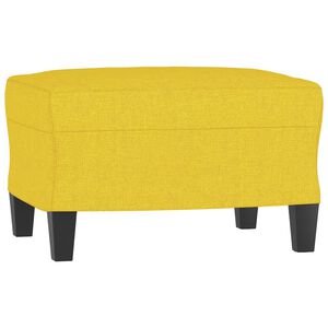 vidaXL Fu&szlig;hocker Hellgelb 60x50x41 cm Stoff
