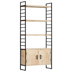 vidaXL B&uuml;cherregal 4 Ebenen 80x30x180 cm Mango Massivholz