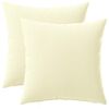 vidaXL Kissen mit Kissen HEERLEN 2 Stk. Creme Polyester