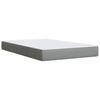 vidaXL Boxspringbett mit Matratze Hellgrau 120x190 cm Stoff