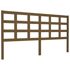 vidaXL Bett-Kopfteil Honigbraun 185,5x4x100 cm Massivholz Kiefer