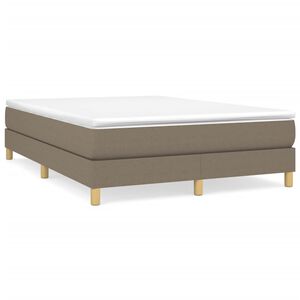 vidaXL Boxspringbettgestell Taupe 140x190 cm Stoff