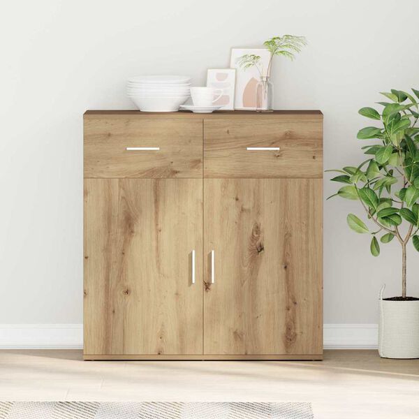 vidaXL Sideboard Artisan-Eiche 78 x 38 x 80 cm Holzwerkstoff