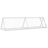 vidaXL Hasenstall Silbern 400x105x91 cm Verzinkter Stahl