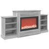 vidaXL Elektrokamin Sonoma-Grau 140 x 30 x 67 cm Holzwerkstoff