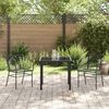 vidaXL Garten Essgruppe 3 pcs Schwarz Poly-Rattan
