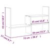 vidaXL Monitorständer Weiß (39-72)x17x43 cm Massivholz Kiefer