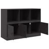 vidaXL Sideboard Schwarz 99x39x73 cm Stahl