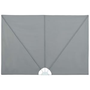 vidaXL Faltbarer Terrassen-Seitenf&auml;cher Grau 240 &times; 160 cm