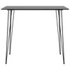 vidaXL Bartisch Schwarz 120x60x105 cm