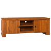 vidaXL TV-Schrank 110x30x40 cm Teak Massivholz