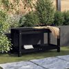 vidaXL Gartenbank Schwarz 82,5x35x45 cm Massivholz Kiefer