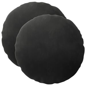 vidaXL Kissen mit Kissen HEERLEN 2 Stk. Schwarz Samt