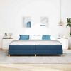 vidaXL Boxspringbett mit Matratze Blau 200 x 200 cm Stoff