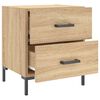 vidaXL Nachttische 2 Stk. Sonoma-Eiche 40x35x47,5 cm Holzwerkstoff