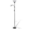 vidaXL Stehlampe Schwarz
