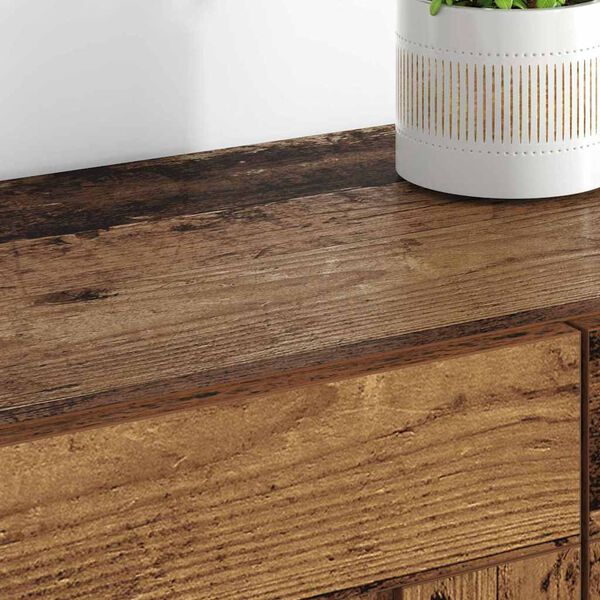 vidaXL Wandmontierter Schrank 2 pcs Altholz 69,5 x 34 x 90 cm