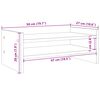 vidaXL Monitorständer Altholz-Optik 50x27x20 cm Holzwerkstoff
