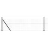 vidaXL Euro-Zaun mit Betonsockel 25 x 0,4 m PVC-beschichteter Stahl