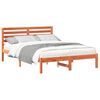 vidaXL Bettrahmen Wachsbraun 120 x 190 cm Massives Kiefernholz