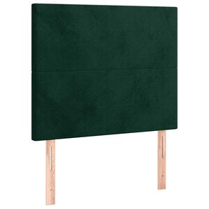 vidaXL Kopfteil Dunkelgr&uuml;n 80x5x118/128 cm Samt