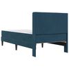 vidaXL Bettrahmen mit Matratze Blau 80 x 200 cm Samt