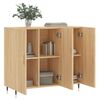 vidaXL Sideboard Sonoma-Eiche 90x34x80 cm Holzwerkstoff