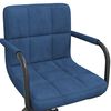 vidaXL Esszimmerst&uuml;hle 4 Stk. Drehbar Blau Samt