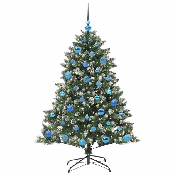 vidaXL K&uuml;nstlicher Weihnachtsbaum mit 150 LEDs mit St&auml;nder Gr&uuml;n 150 cm