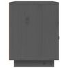 vidaXL Nachttische 2 Stk. Grau 40x34x45 cm Massivholz Kiefer