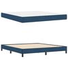 vidaXL Boxspringbett mit Matratze Blau 180 x 200 cm Stoff