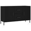 vidaXL Sideboard Schwarz 100x36x60 cm Holzwerkstoff