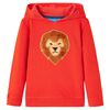 Kinder-Kapuzenpullover Rot 128