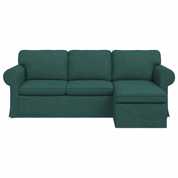 vidaXL Sofa Dunkelgr&uuml;n