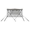 vidaXL 3-Bow Bimini-Top mit Mesh-Seitenteilen 183x(185-198)x137 cm
