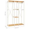 vidaXL Kleiderschrank Wei&szlig; Eiche 110x40x167 cm Metall Holzwerkstoff