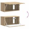vidaXL TV-Schrankset Wandmontiert 4 pcs Sonoma-Eiche Holzwerkstoff