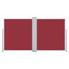 vidaXL Ausziehbare Seitenmarkise Rot 120 x 600 cm