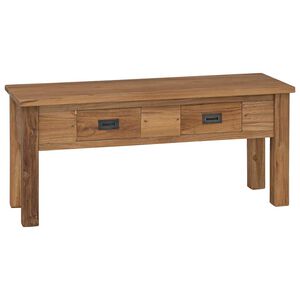 vidaXL Flurbank Teak Massiv 90 x 30 x 40 cm