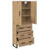 vidaXL Highboard mit Schubladen 2 pcs Artisan-Eiche 69,5 x 34 x 180 cm