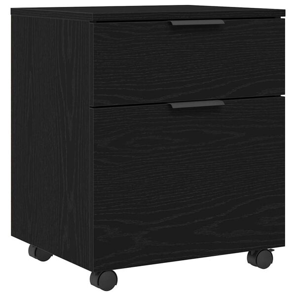 vidaXL Aktenschrank Schwarz Eichen-Optik 45 x 38 x 54 cm Holzwerkstoff