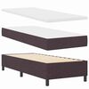 vidaXL Boxspringbett mit Matratze Dunkelbraun 200 x 80 cm Stoff